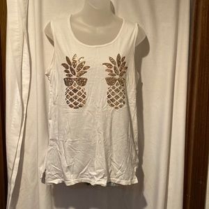 PINK tank top sequined